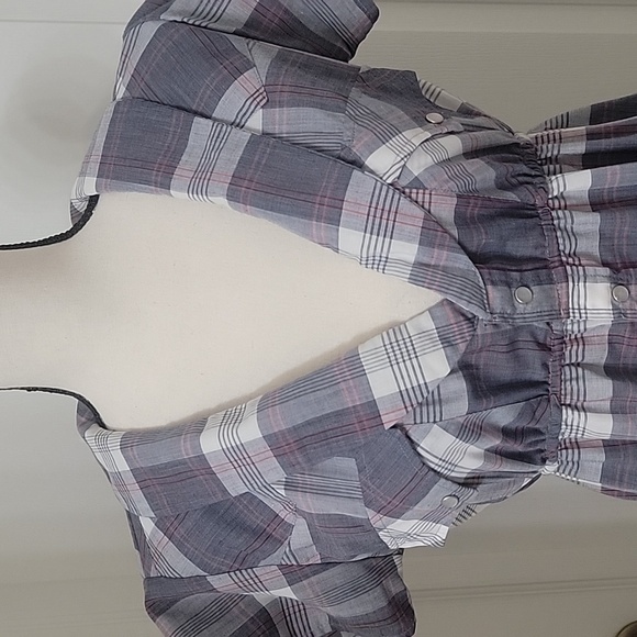 Urban Renewal Size S/M Prairie Style Top with Pearl Snap Closure.  EUC - Picture 2 of 11